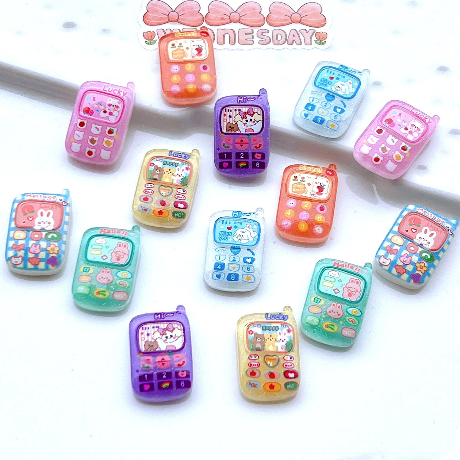 Wholesale 20pcs/pack Resin diy accessories mobile phone case diy hair accessories cream glue